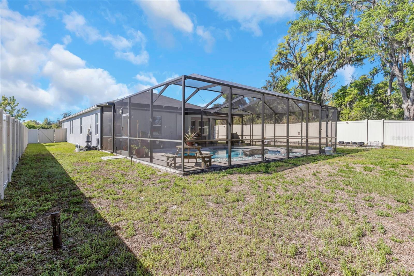 Fully Fenced In Yard