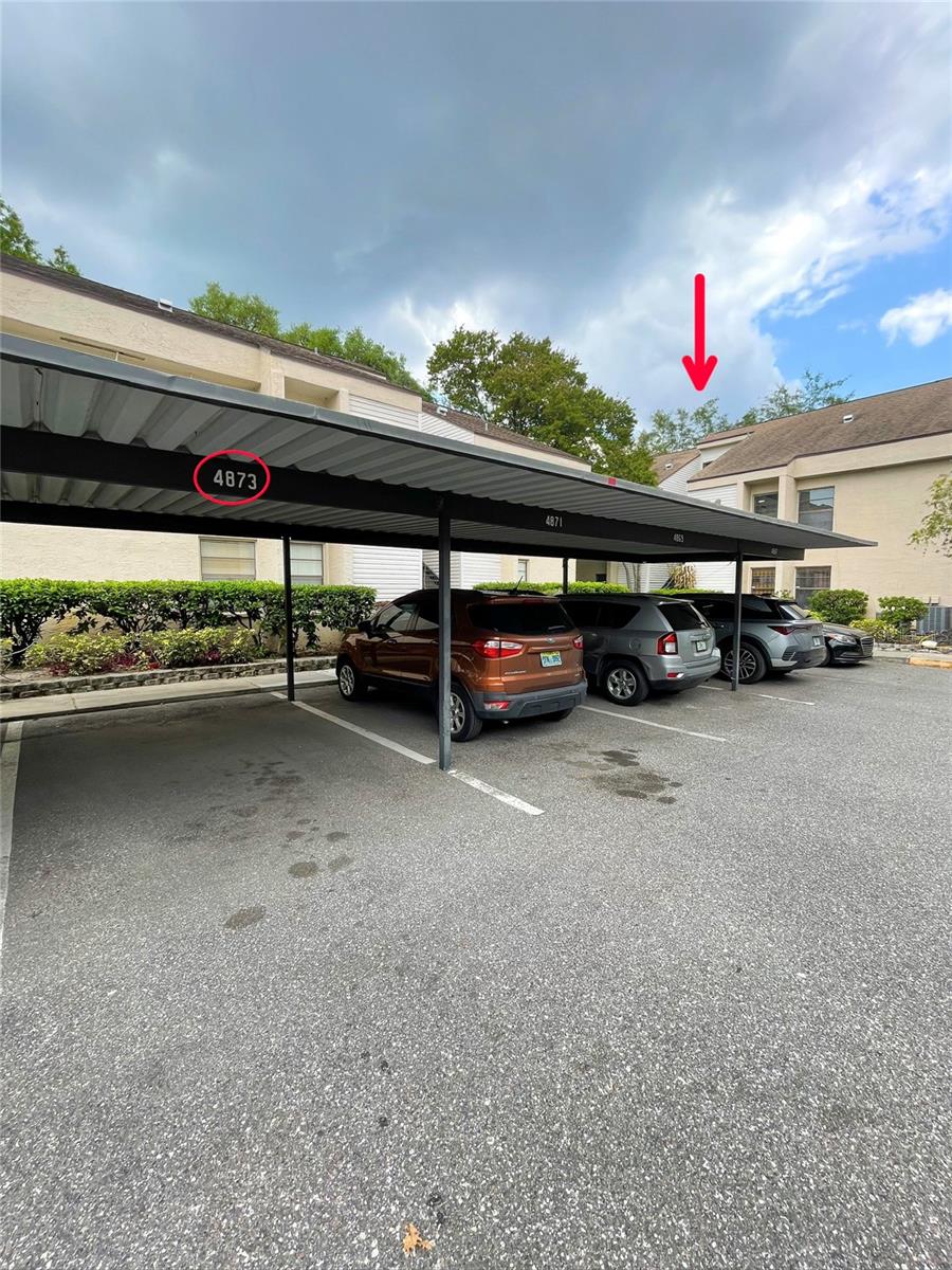 short distance walk from assign parking. There is guest parking as well