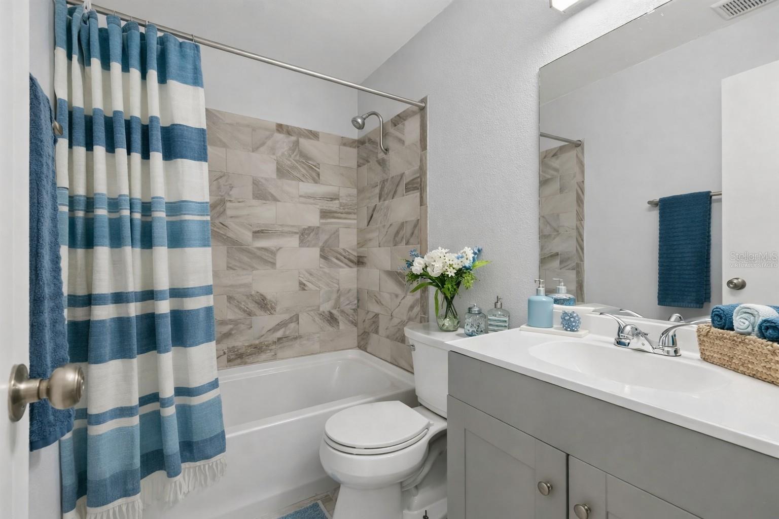 virtually staged bath