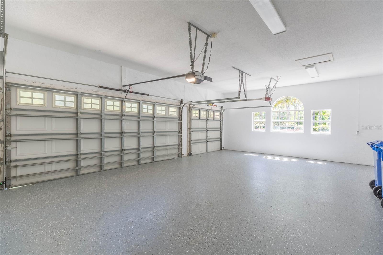 Oversized three car garage