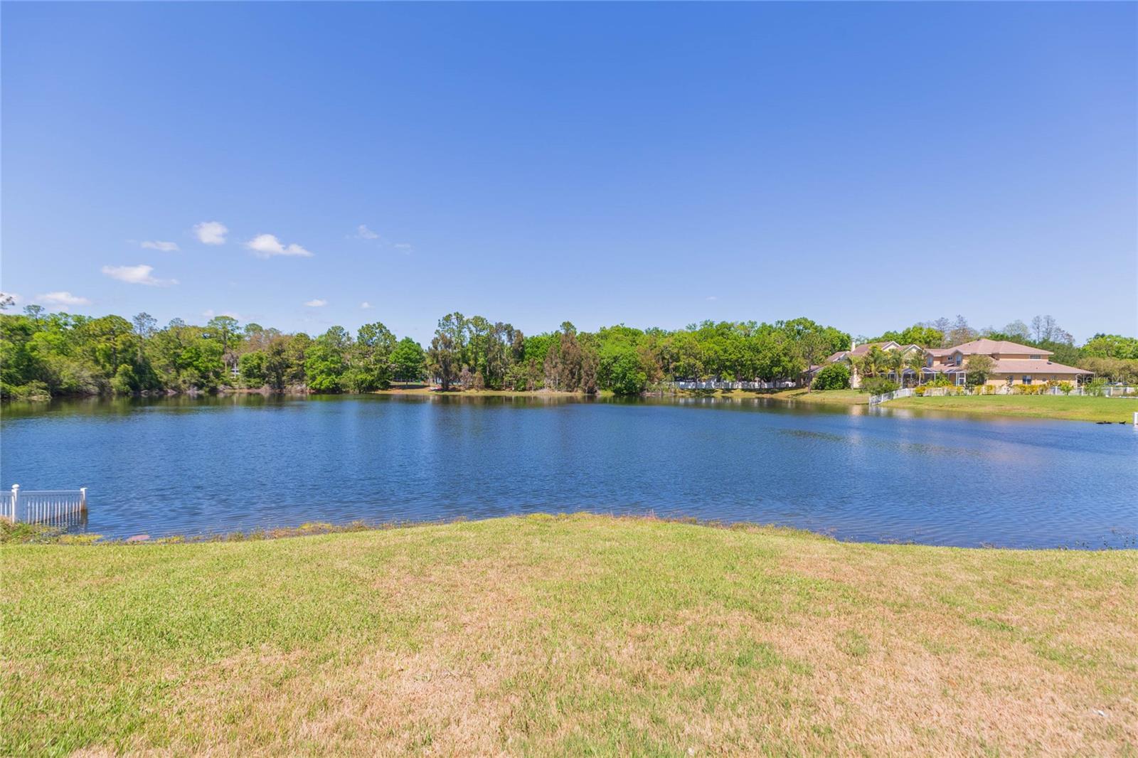 Huge lake with a beautiful view