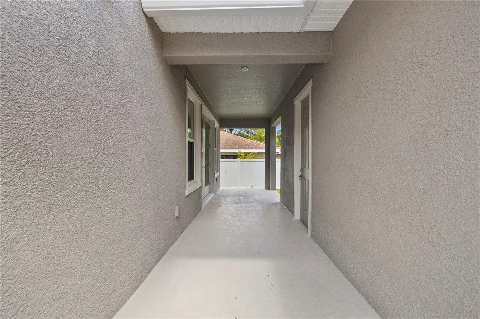 Shaded breezeway