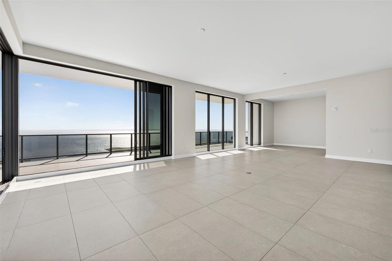 Great Room/Dining/Den Combo W/ Eastern Views