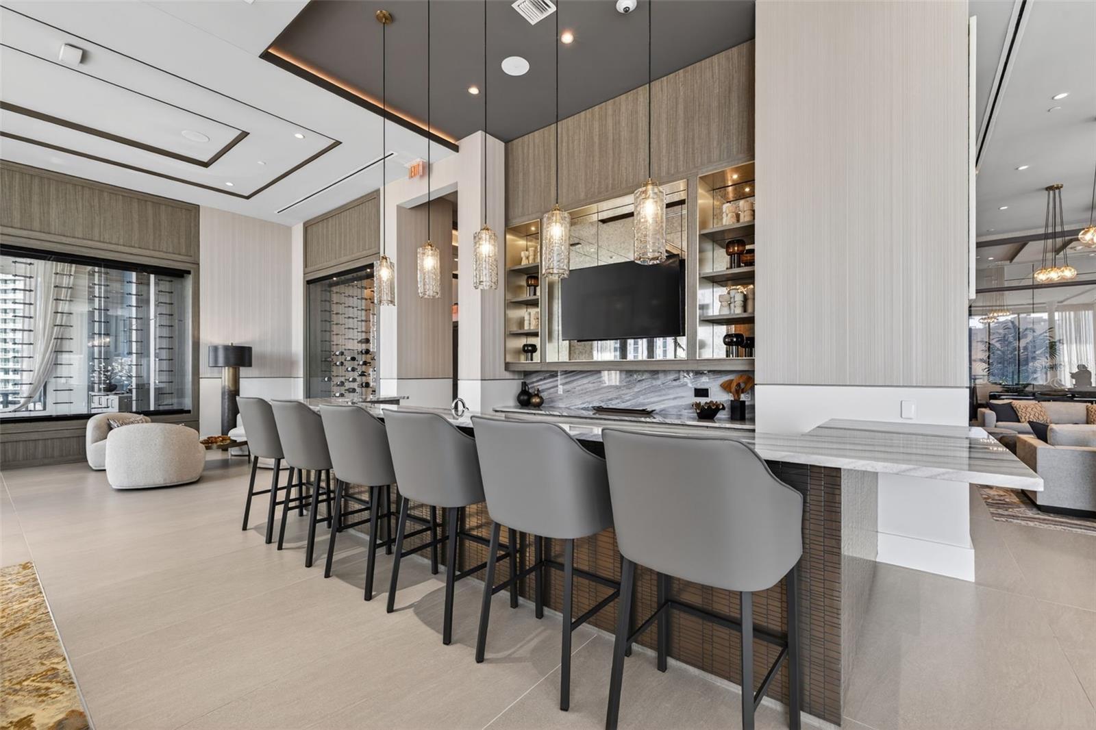 Resident Club Room Bar Area