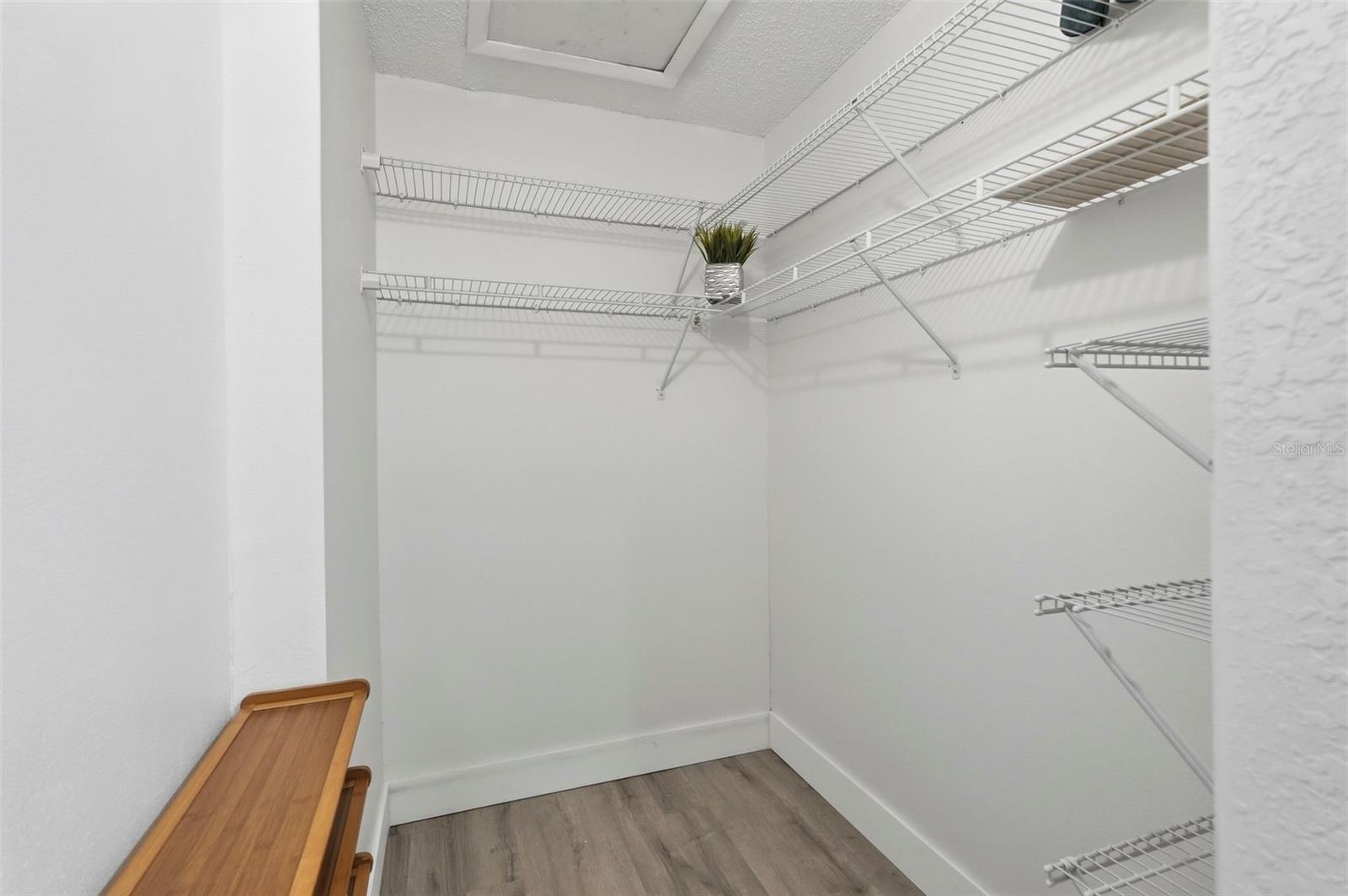 Primary walk in closet