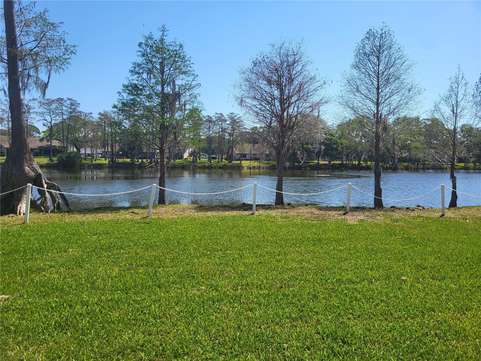 Water views from rear of unit of community Lake