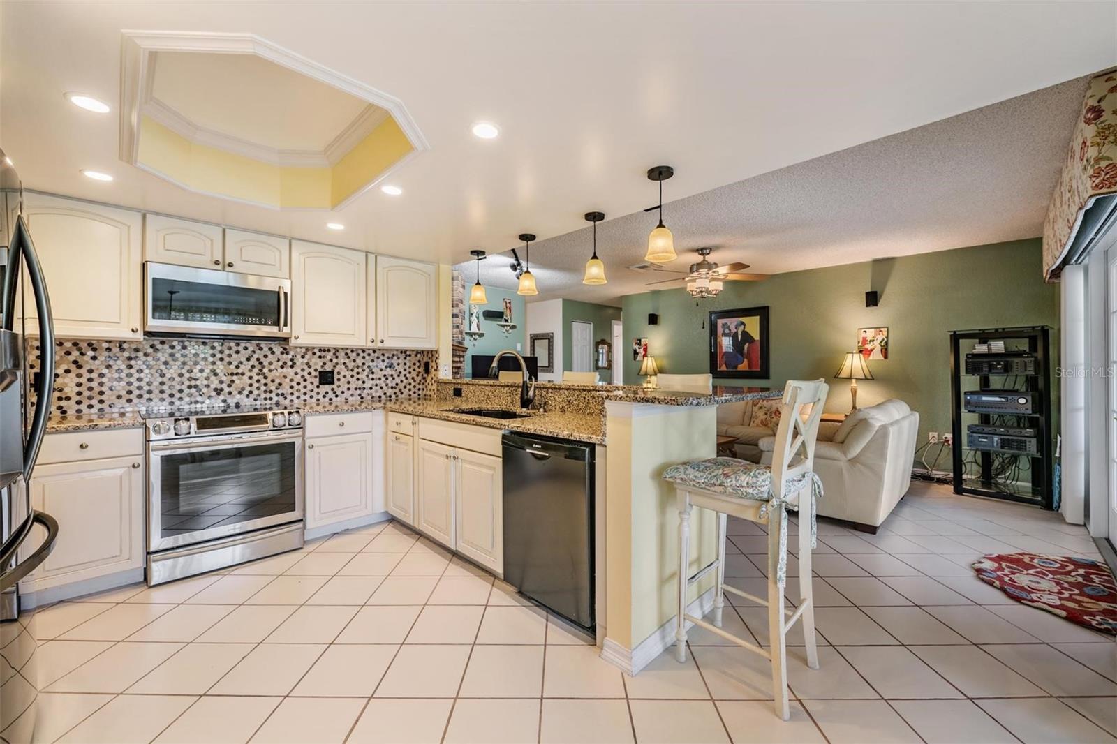 Kitchen to family room