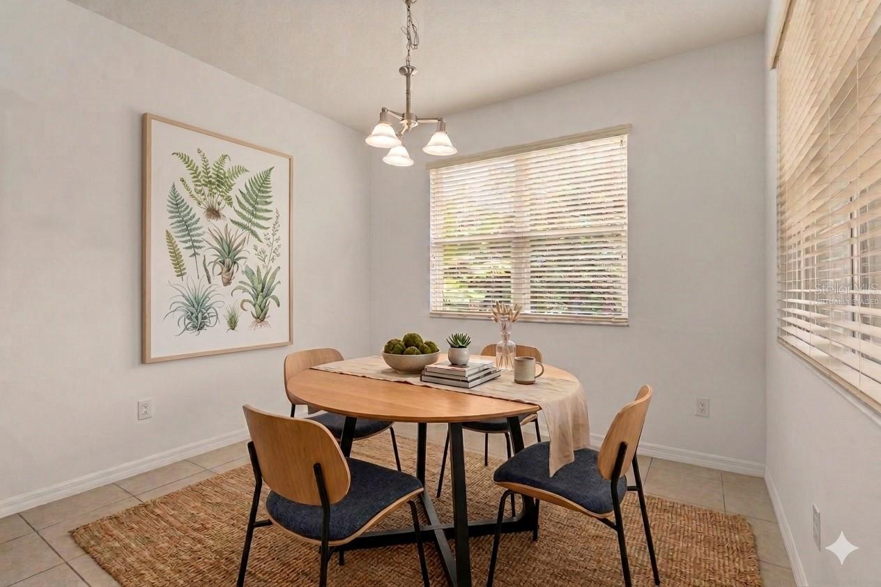 Breakfast Nook - Virtually Staged