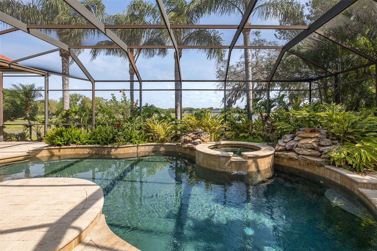 Lushly Landscaped Pool Area