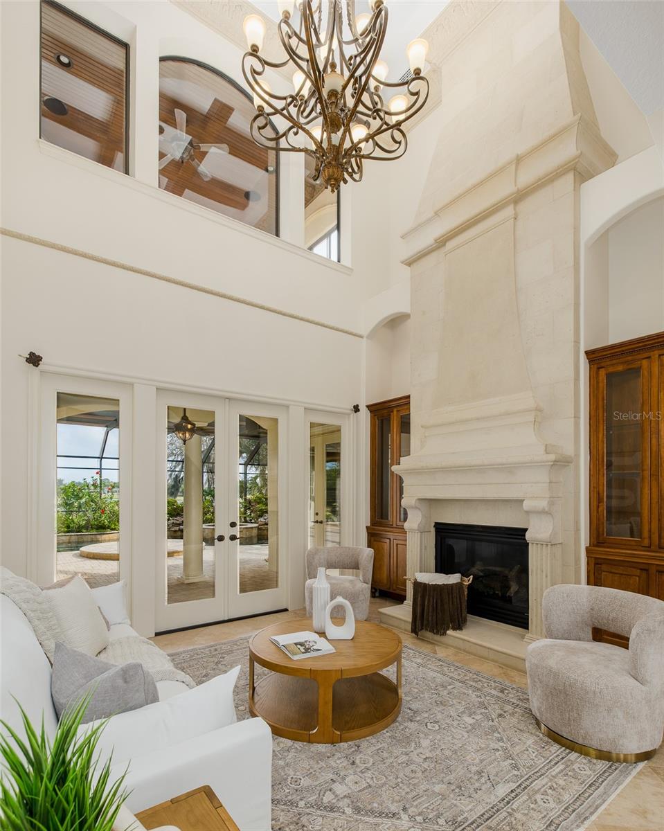 Soaring Ceiling in Living Room