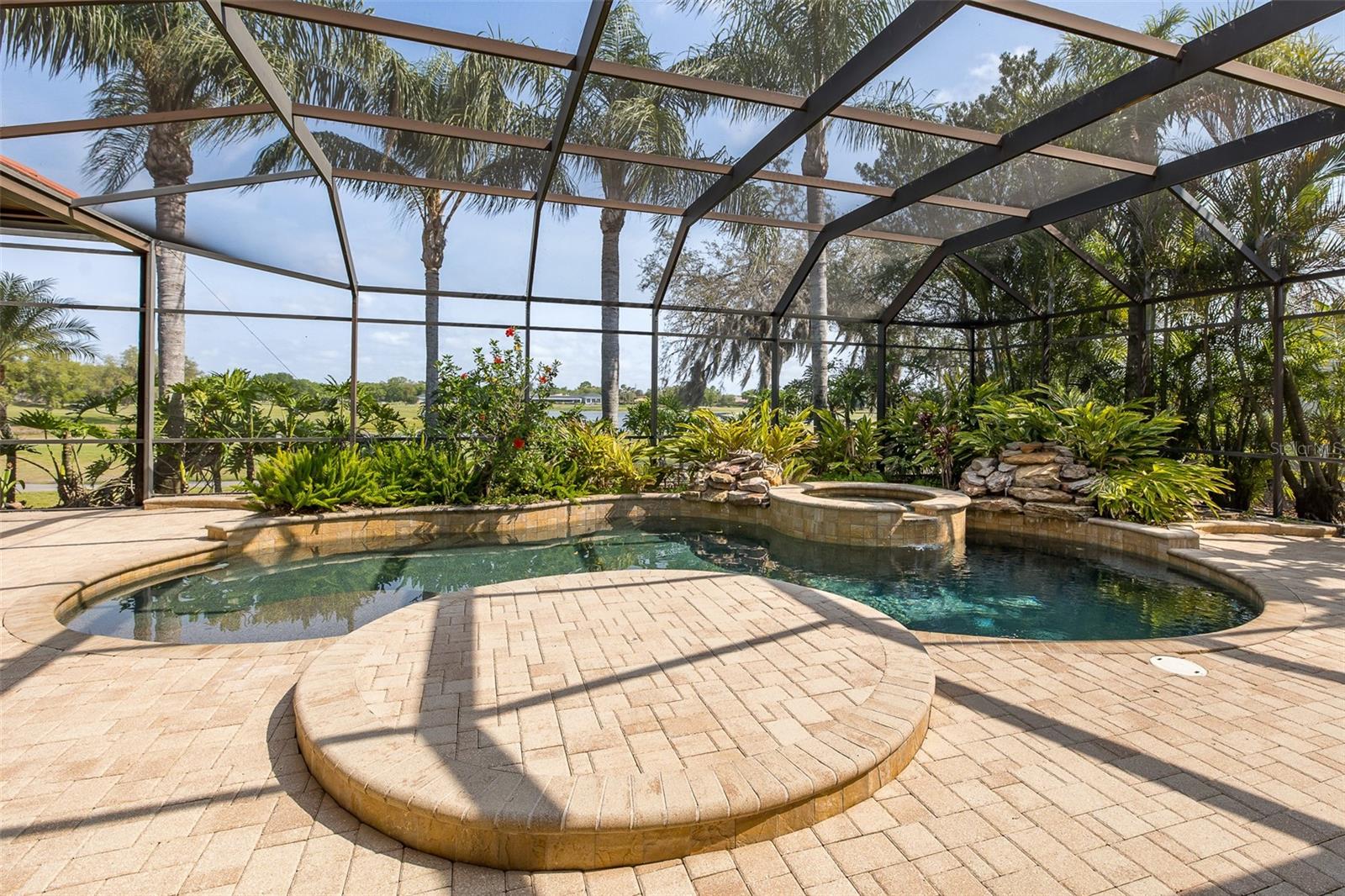 Pool w/Golf Course Backdrop