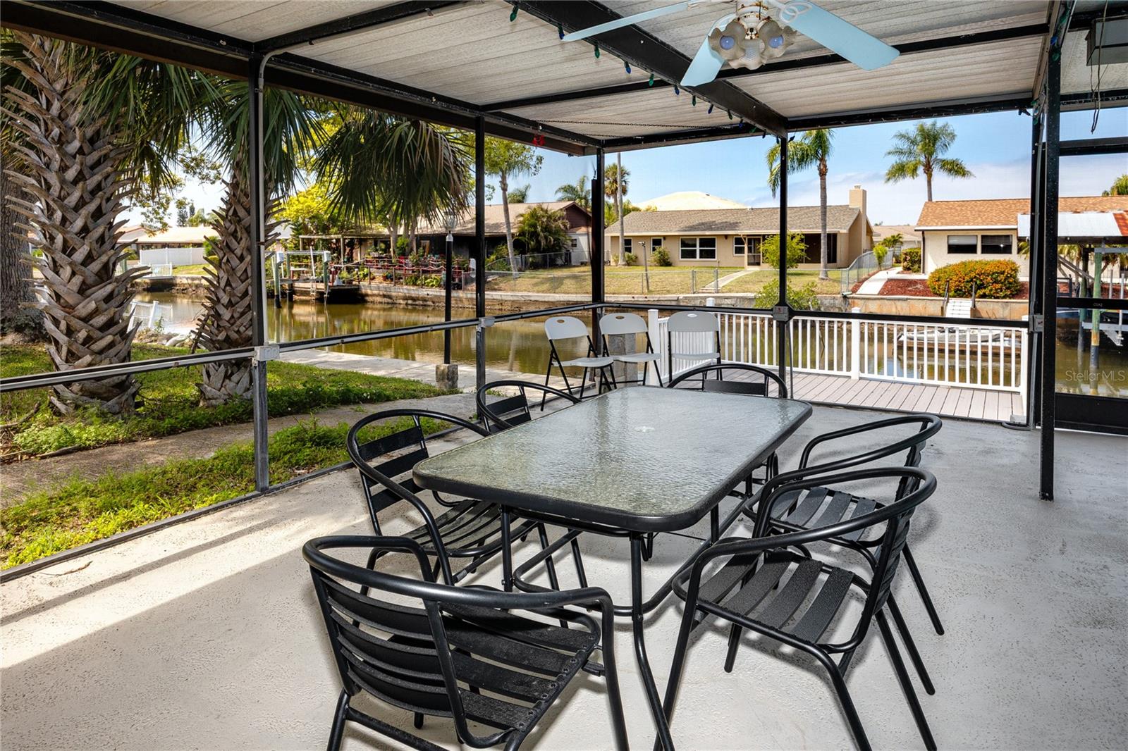 Covered Patio/lanai  at 9903 San Mateo Way, Port Richey, FL 34668