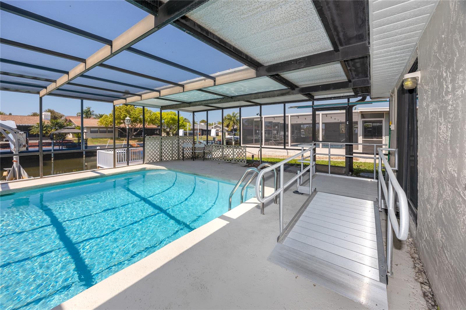 Covered Pool at 9903 San Mateo Way, Port Richey, FL 34668