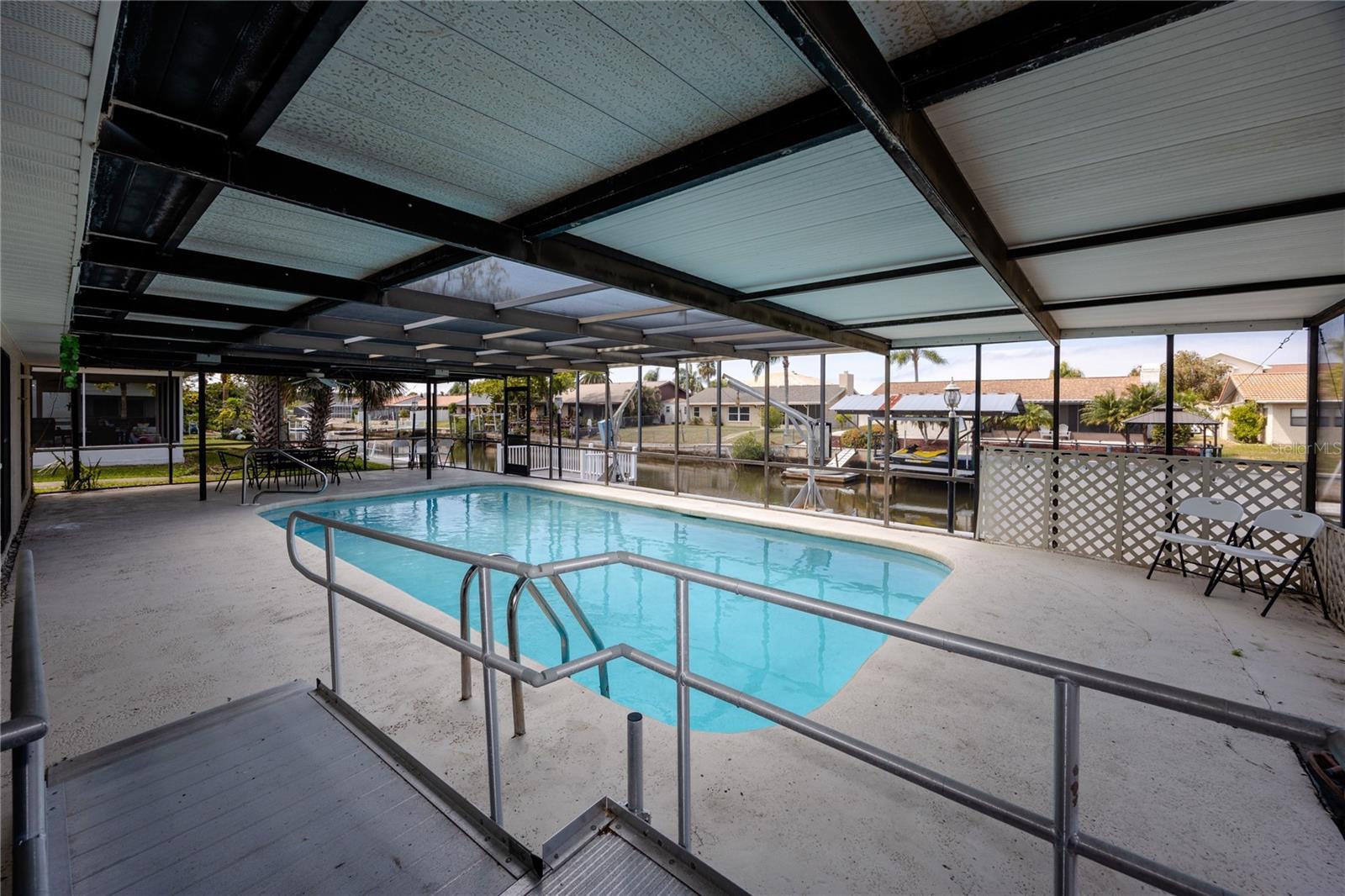 Covered Pool at 9903 San Mateo Way, Port Richey, FL 34668