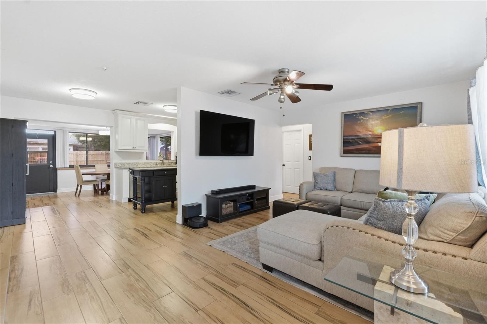 Open family room