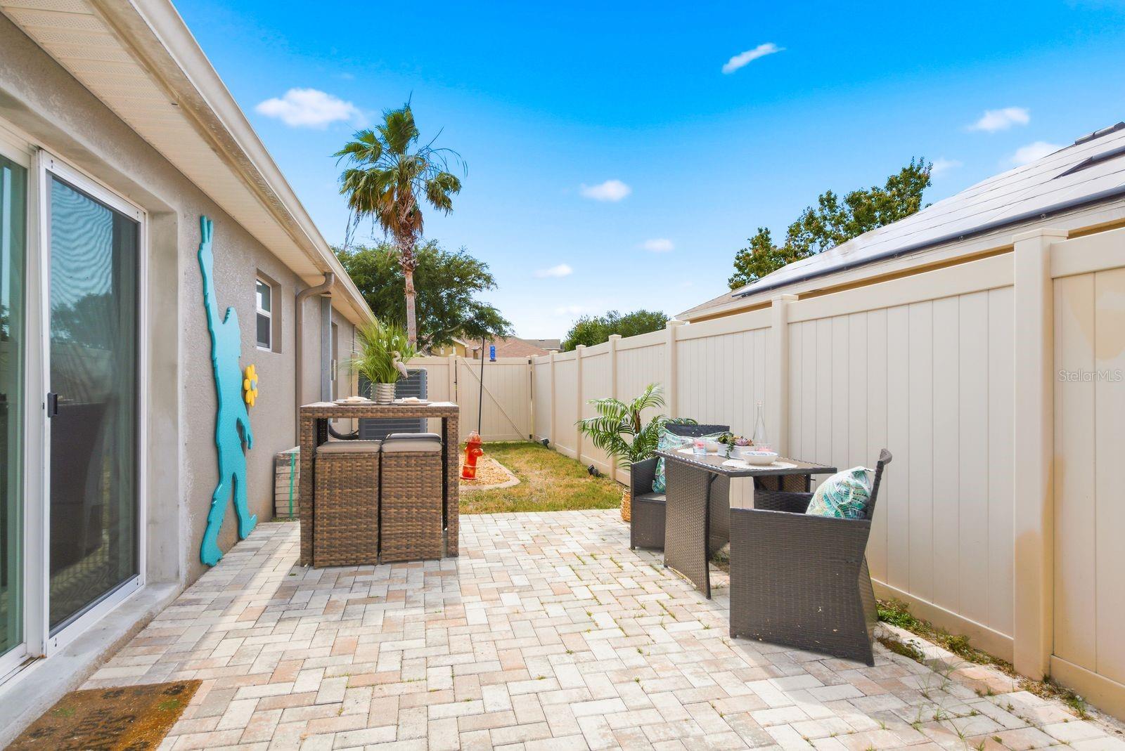 Private Patio off Bed #2