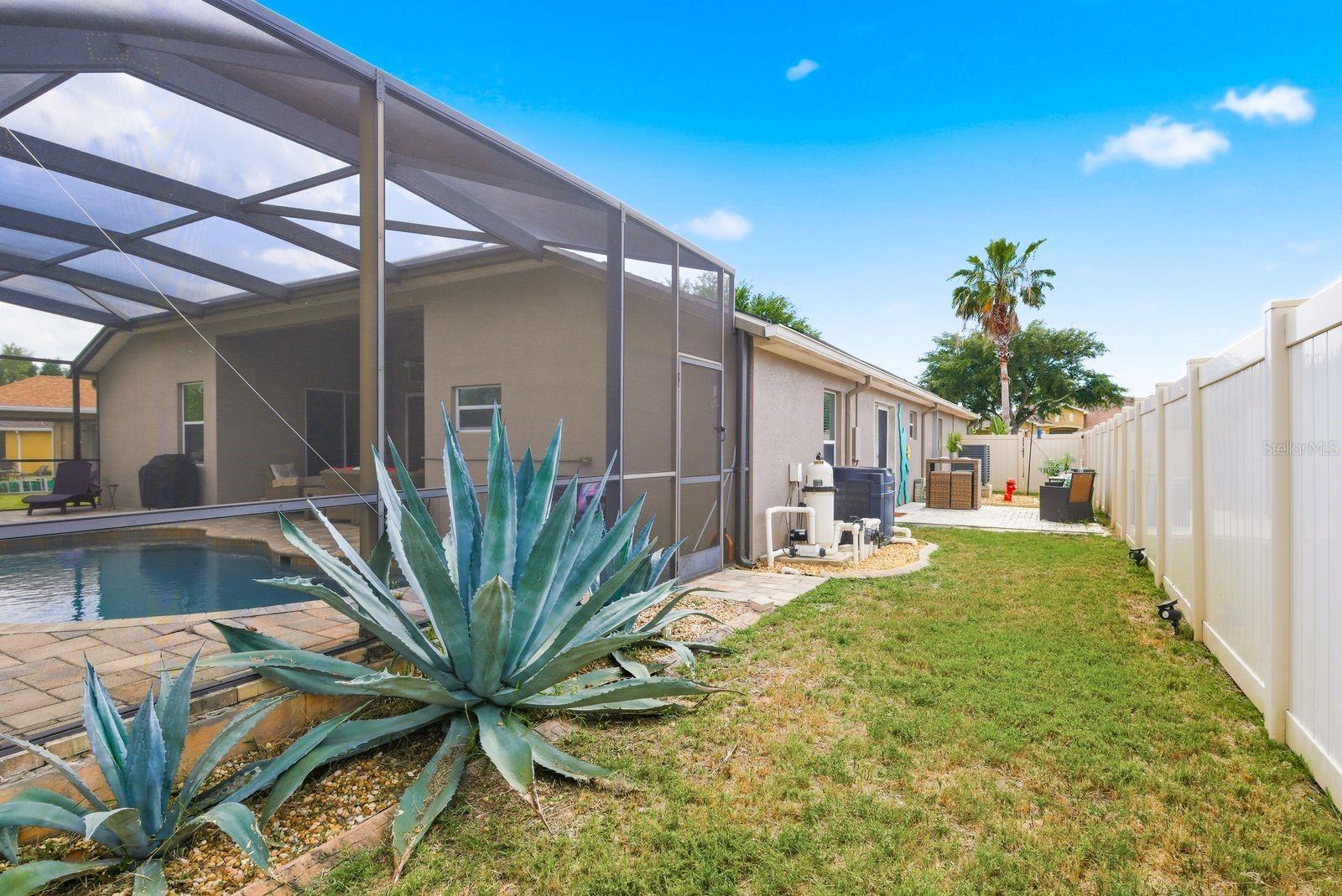 Dog Run / Side Yard w/ Private Patio off Bed #2
