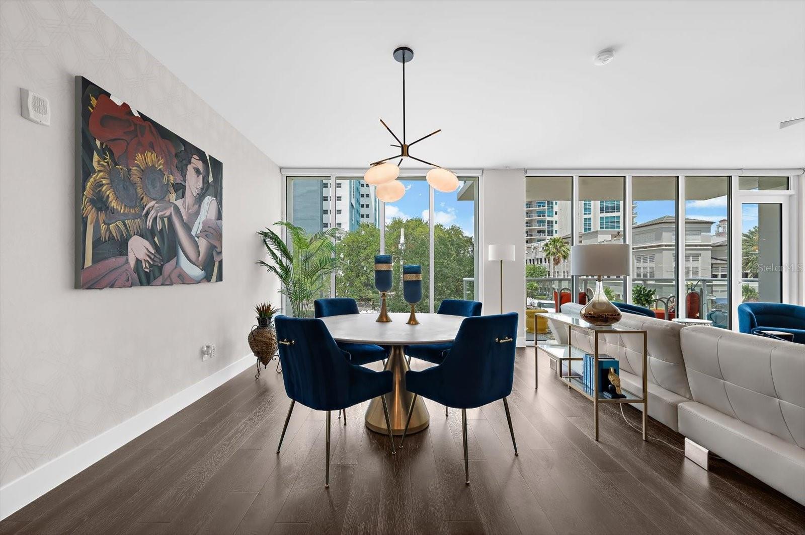 Living Room Area with Balcony