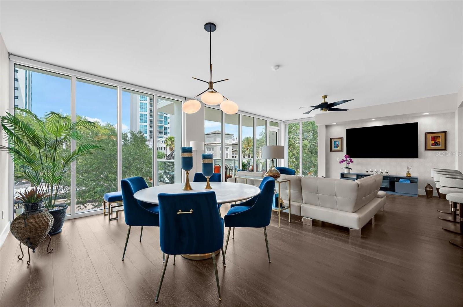 Living Room Area with Balcony