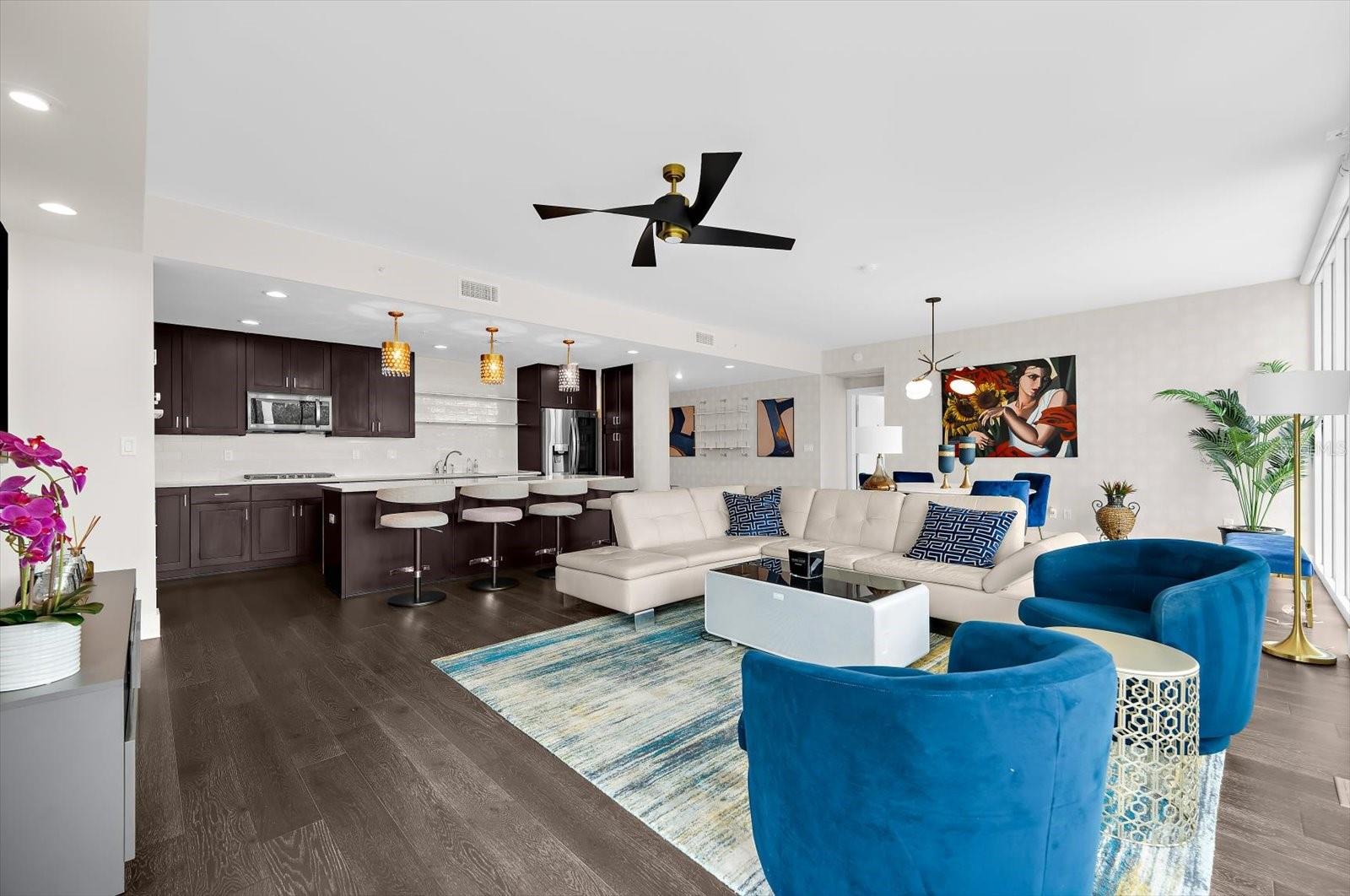 Living Room Area with Balcony