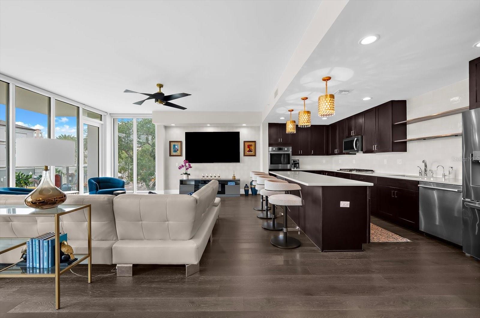 Kitchen and Living Room