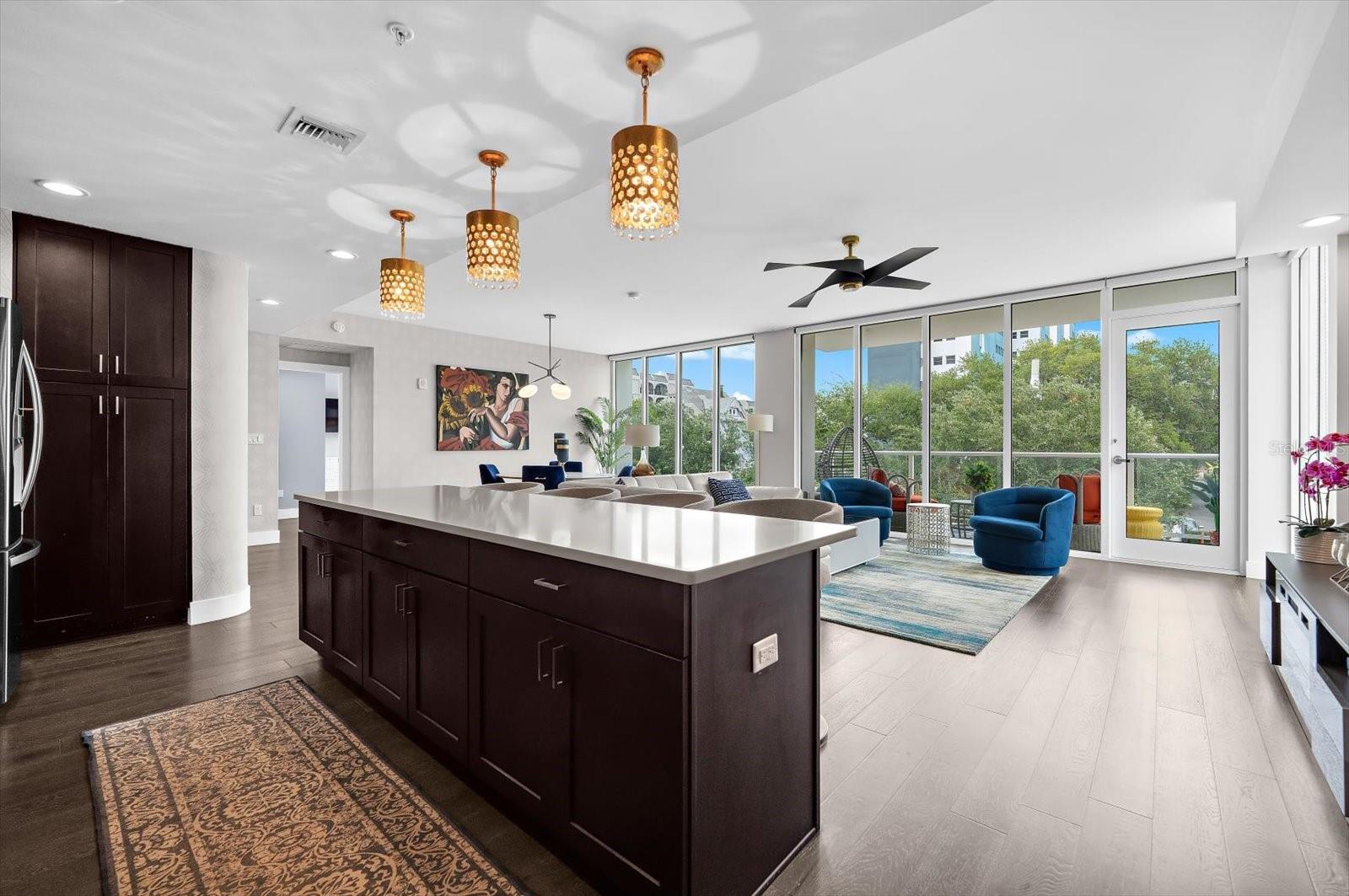 Kitchen and Living Room