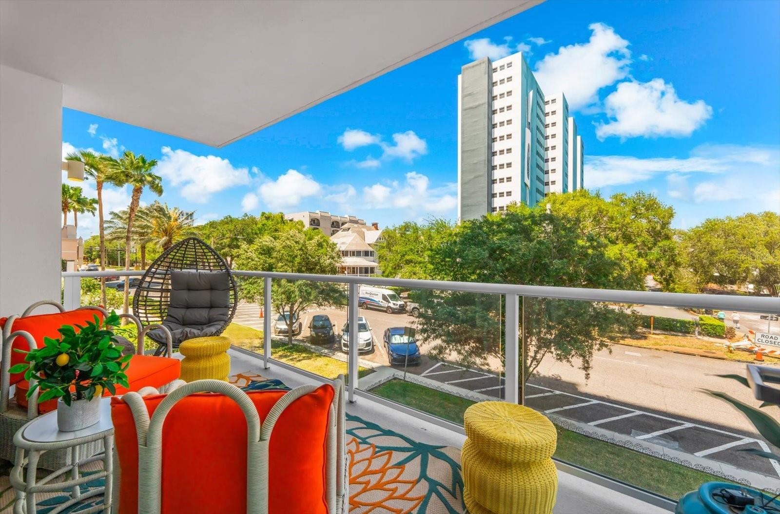 Aerial Water and Building Views