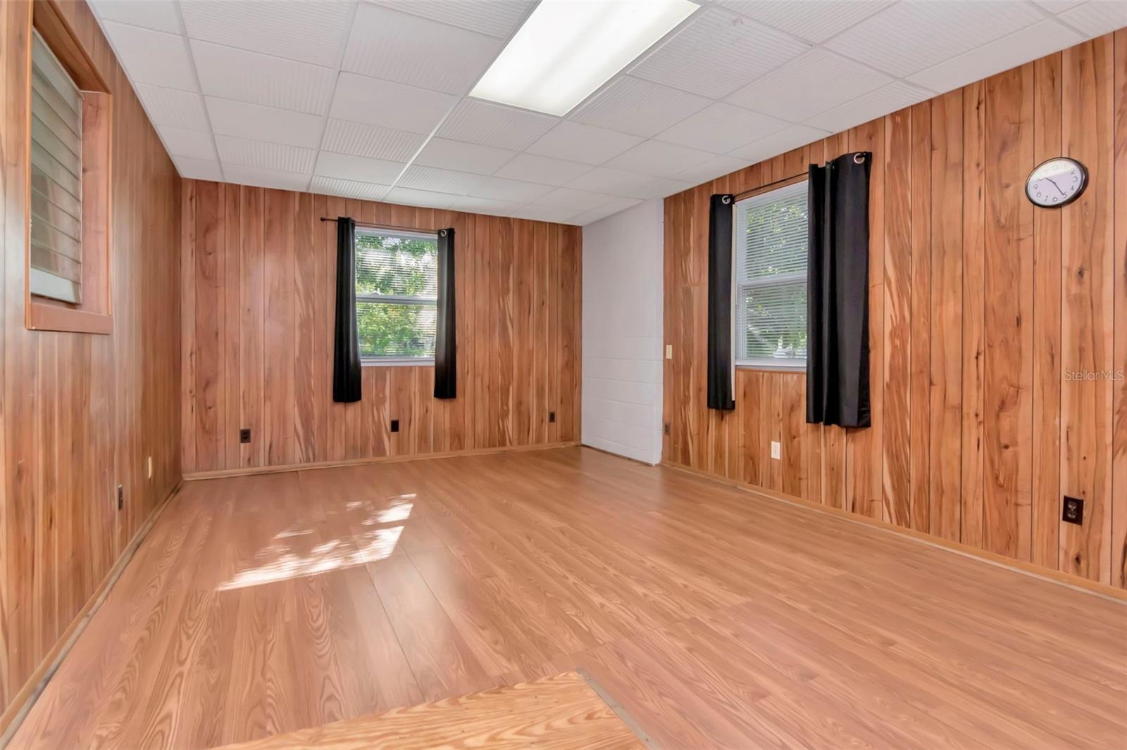 Bonus room with laundry and storage attached.
