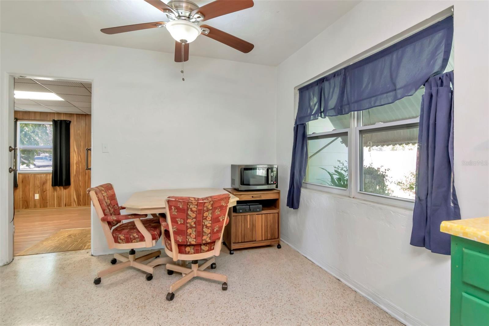 Eat in kitchen and door way to the bonus room.