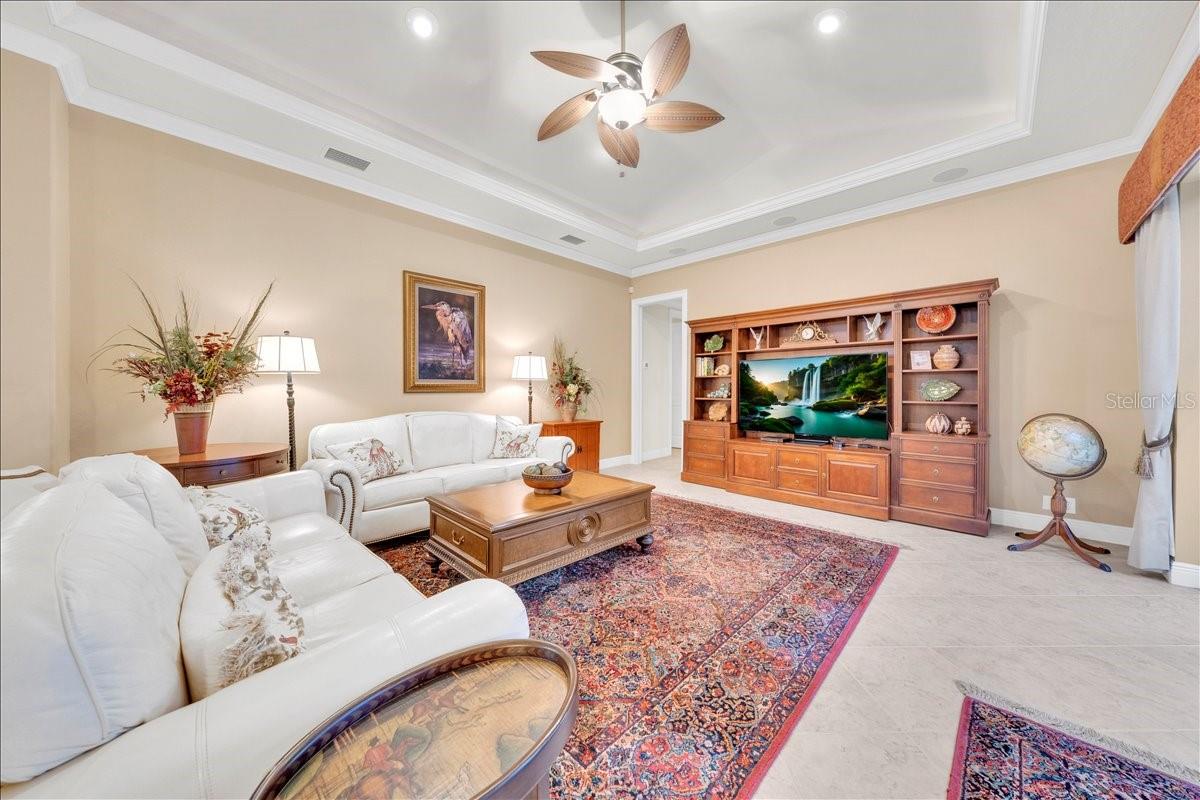 Spacious living area with abundant natural light.