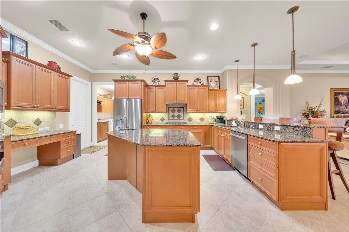 Chef-inspired kitchen serving as the heart of the home.
