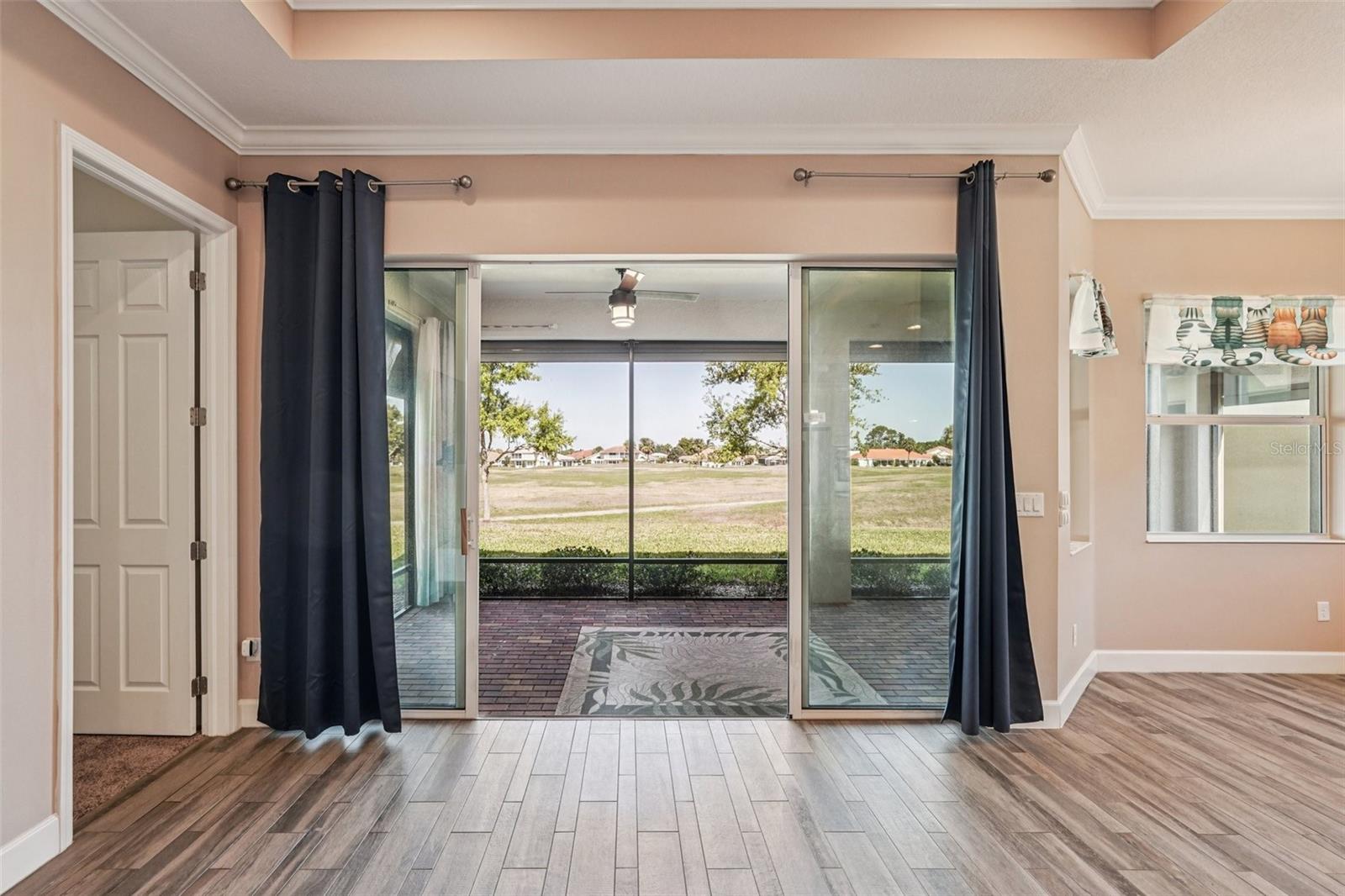 Four Pane Sliding Doors to Lanai