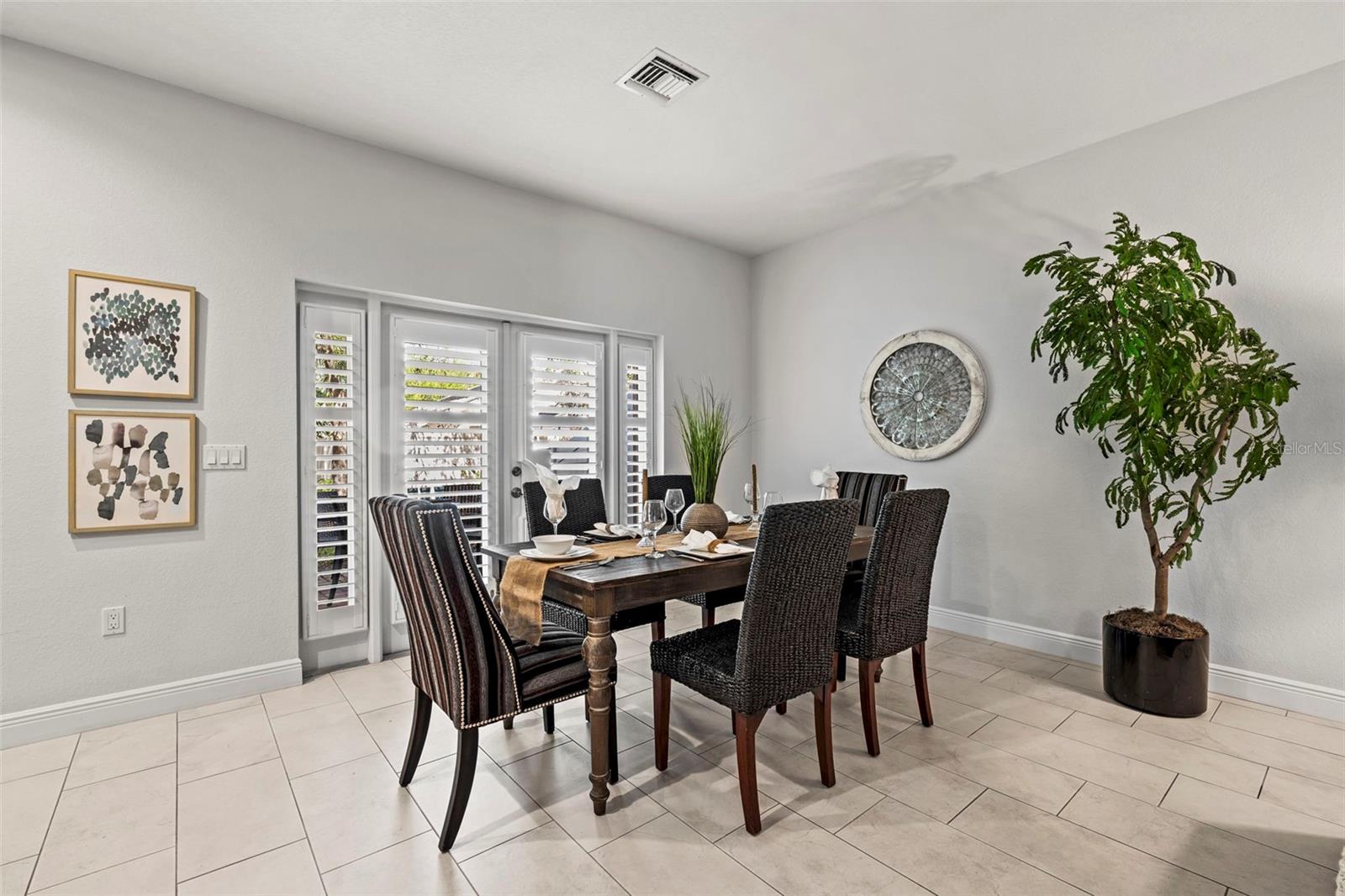 French Doors to Patio