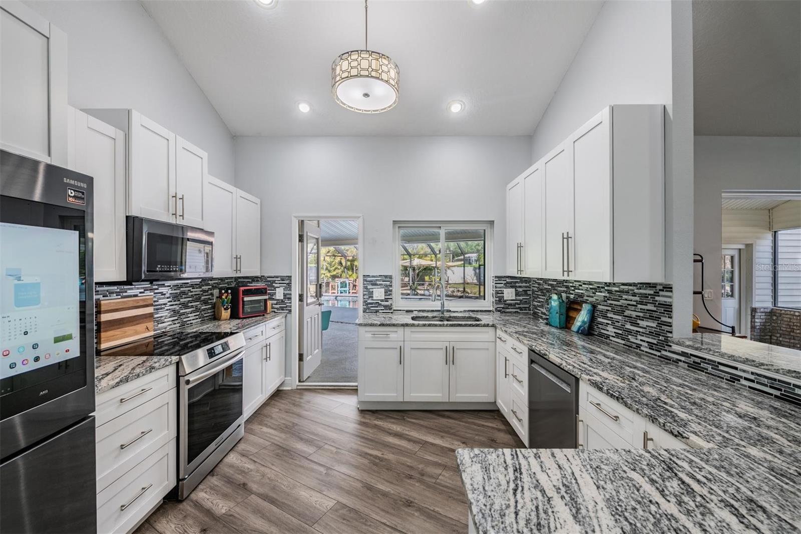 Kitchen with access to lanai