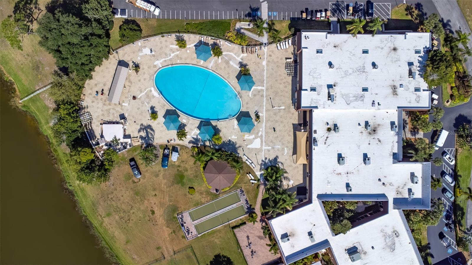 Aerial View of Kings Point Community Pool