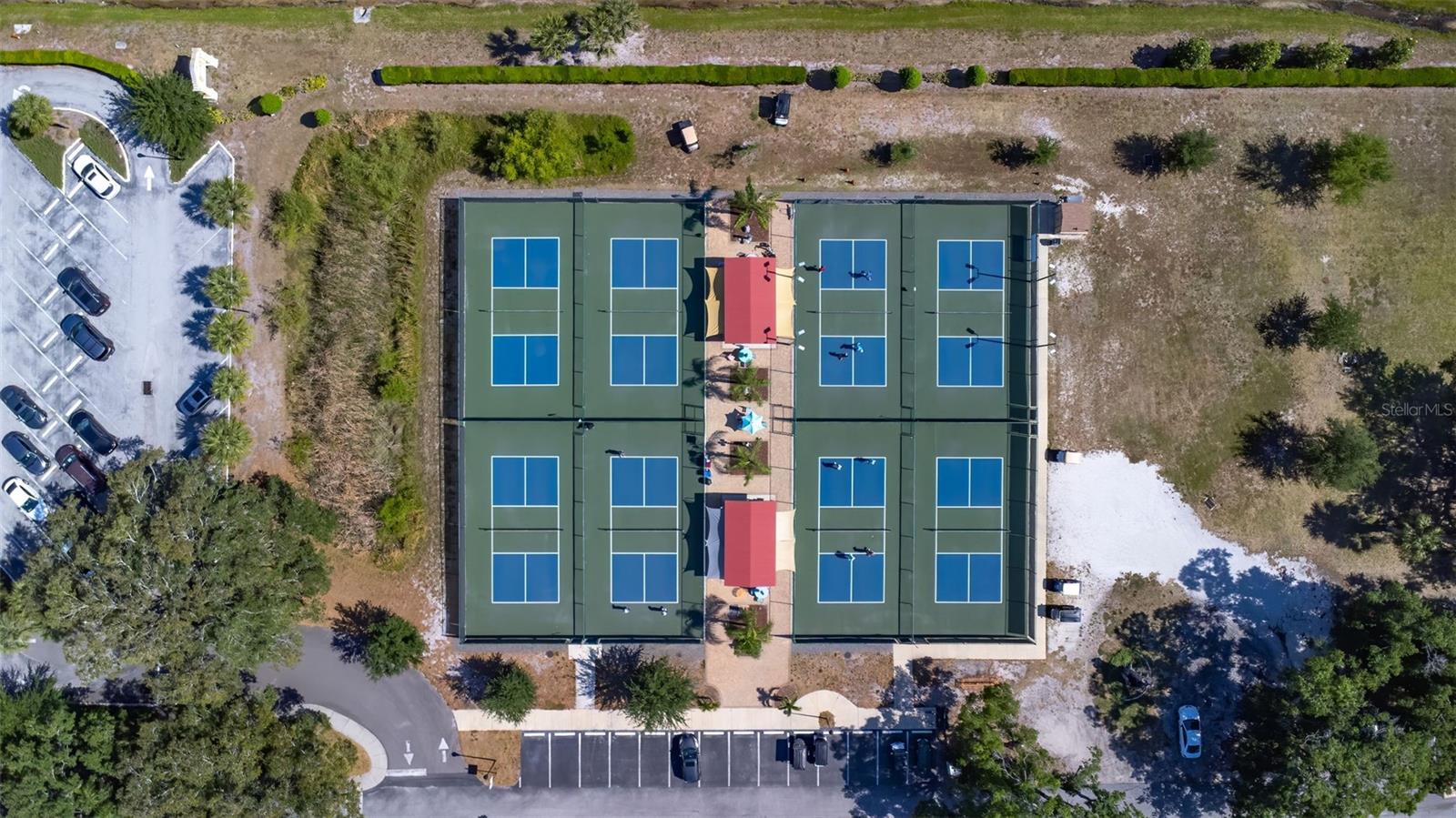 Aerial View of Kings Point Community Tennis Courts