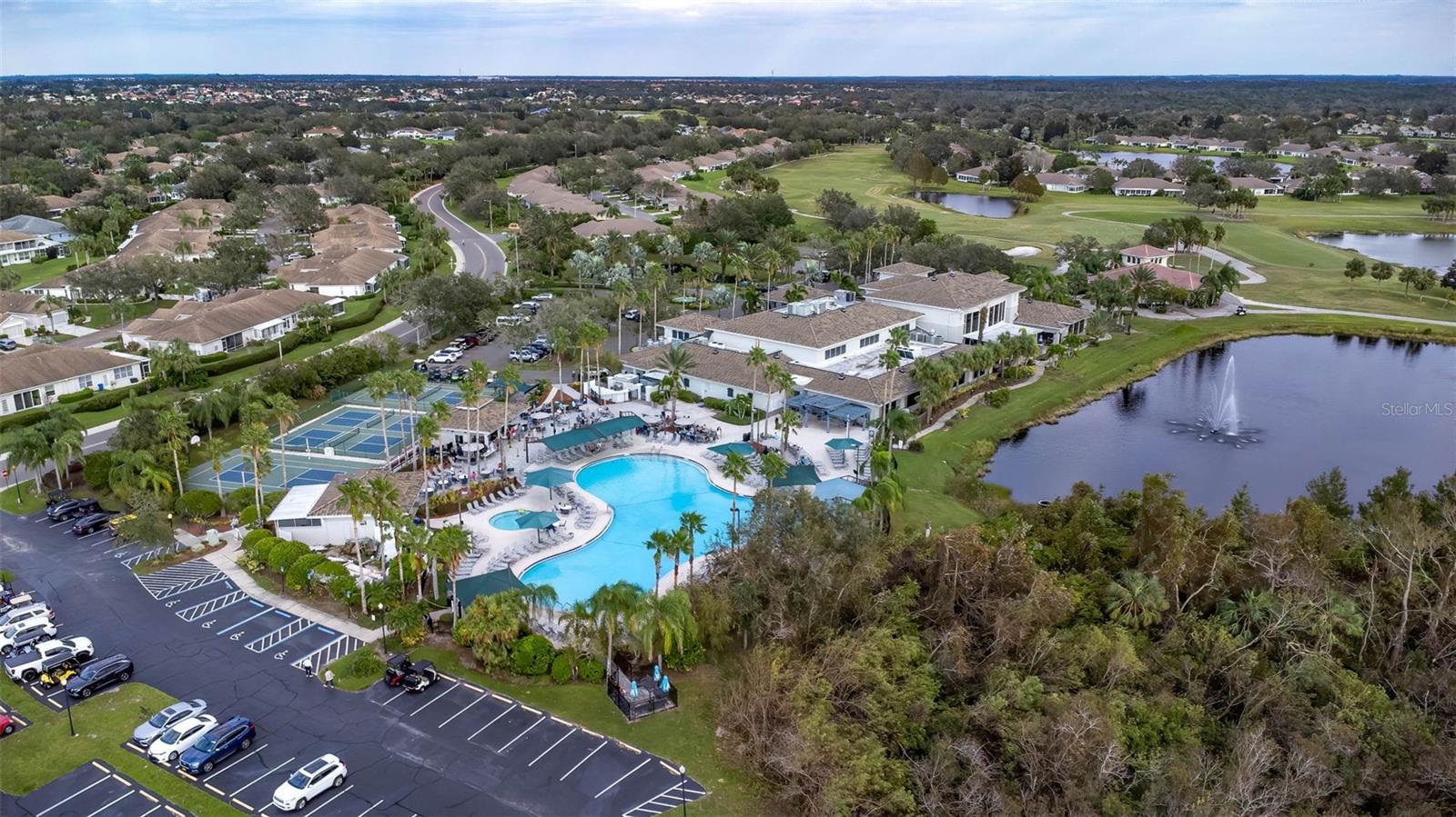 Aerial View of Kings Point Community Pool