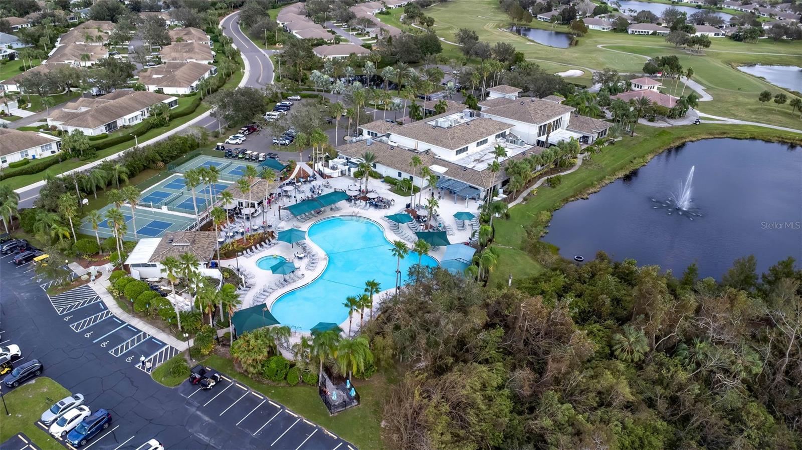 Aerial View of Kings Point Community Pool