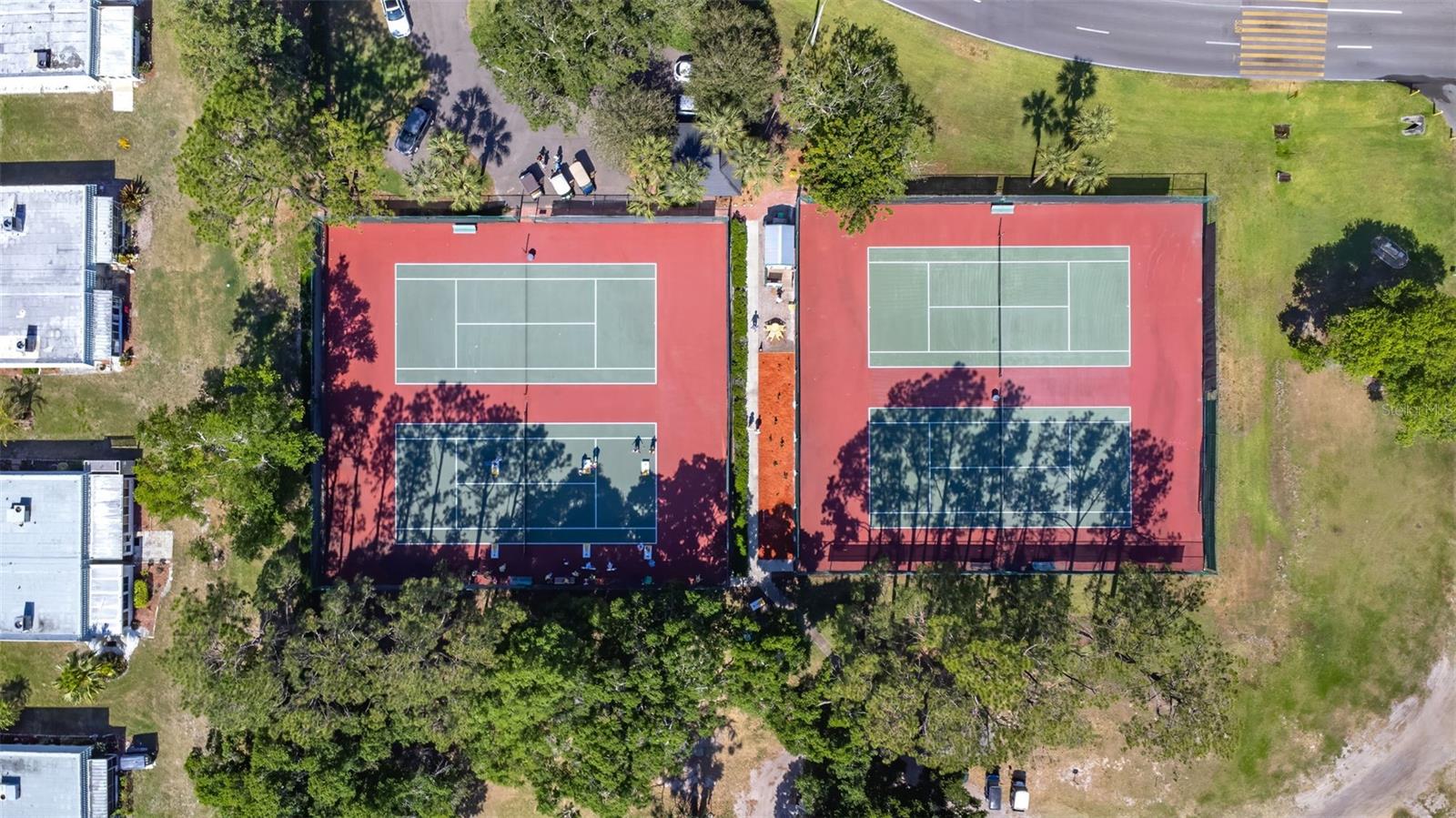 Aerial View of Kings Point Community Pickleball Courts