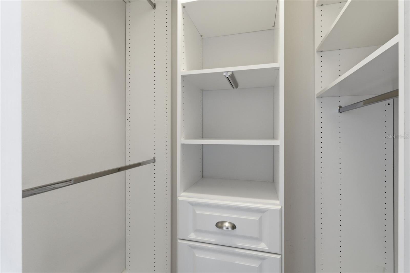 Upgrading your home means upgrading your space—everywhere ??Even the closets are thoughtfully designed with custom built-ins.