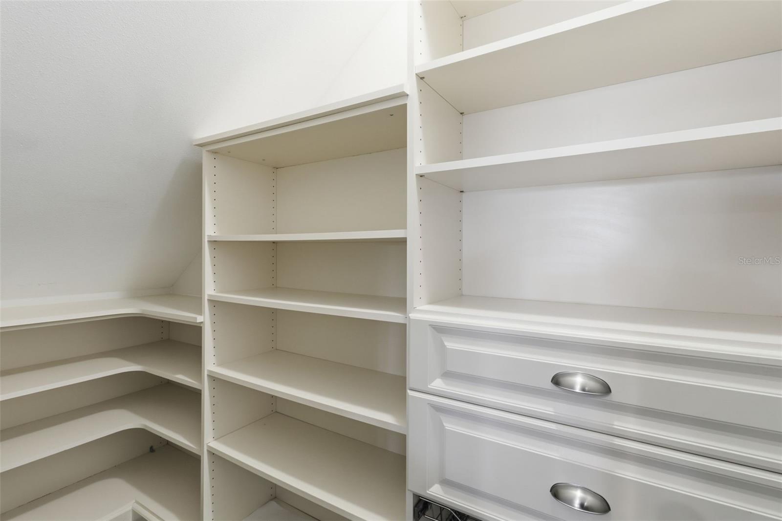 Stock it, store it, and stay organized ??This oversized walk-in pantry with custom shelving makes busy family life so much easier.
