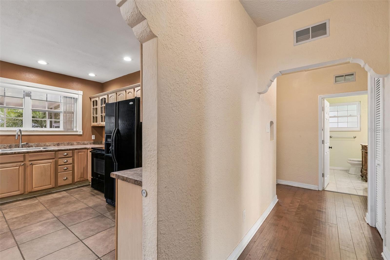 Kitchen and hallway
