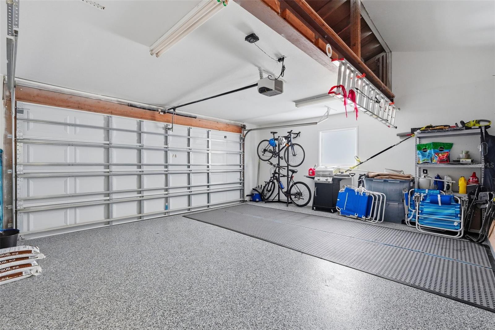Finished garage