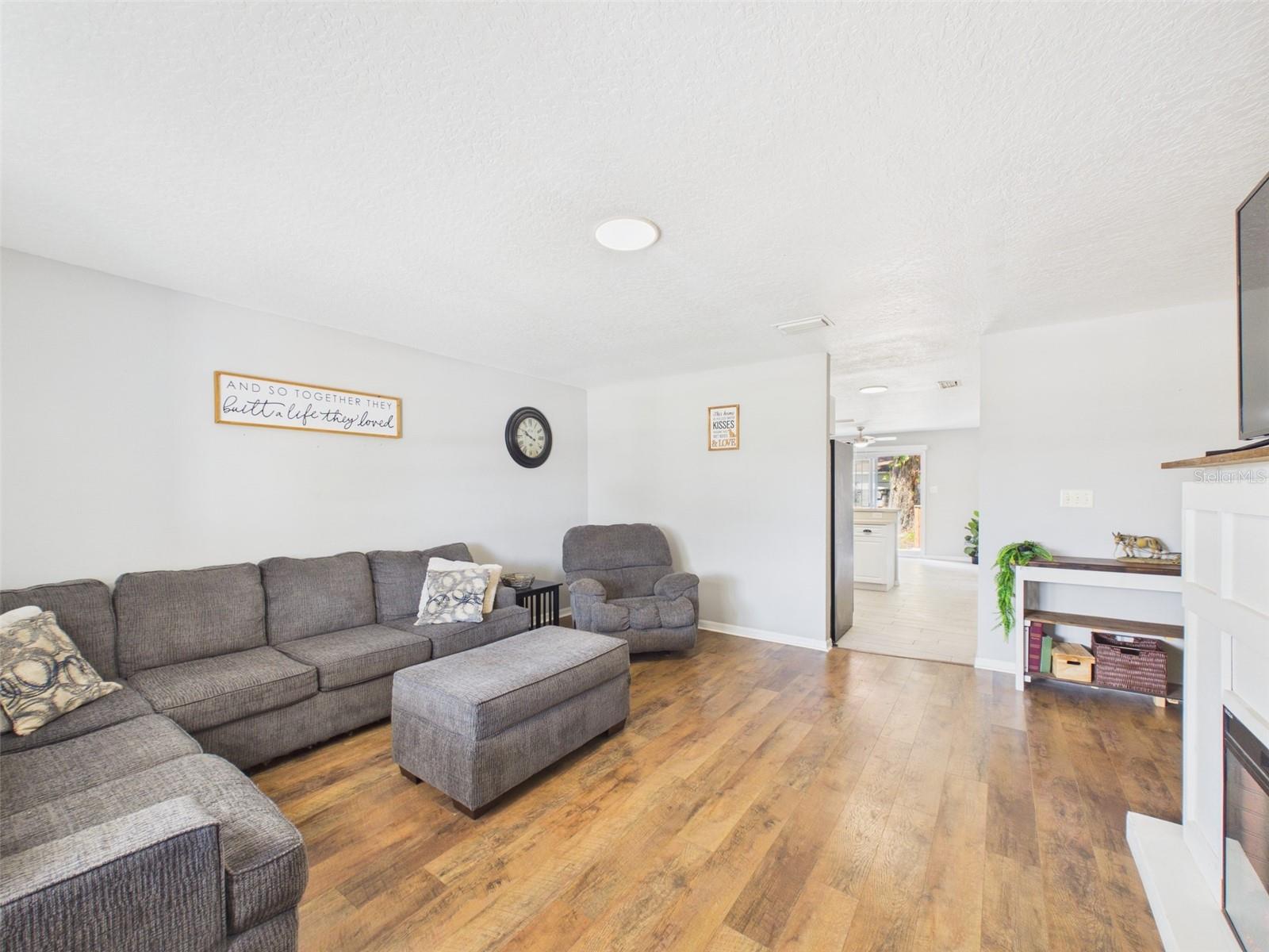 East-facing living room, perfect for morning sunlight!