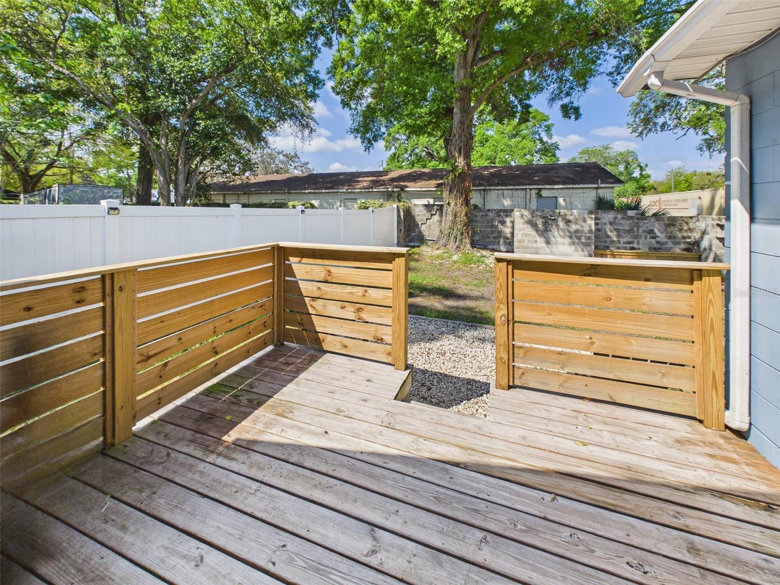 Deck off the kitchen