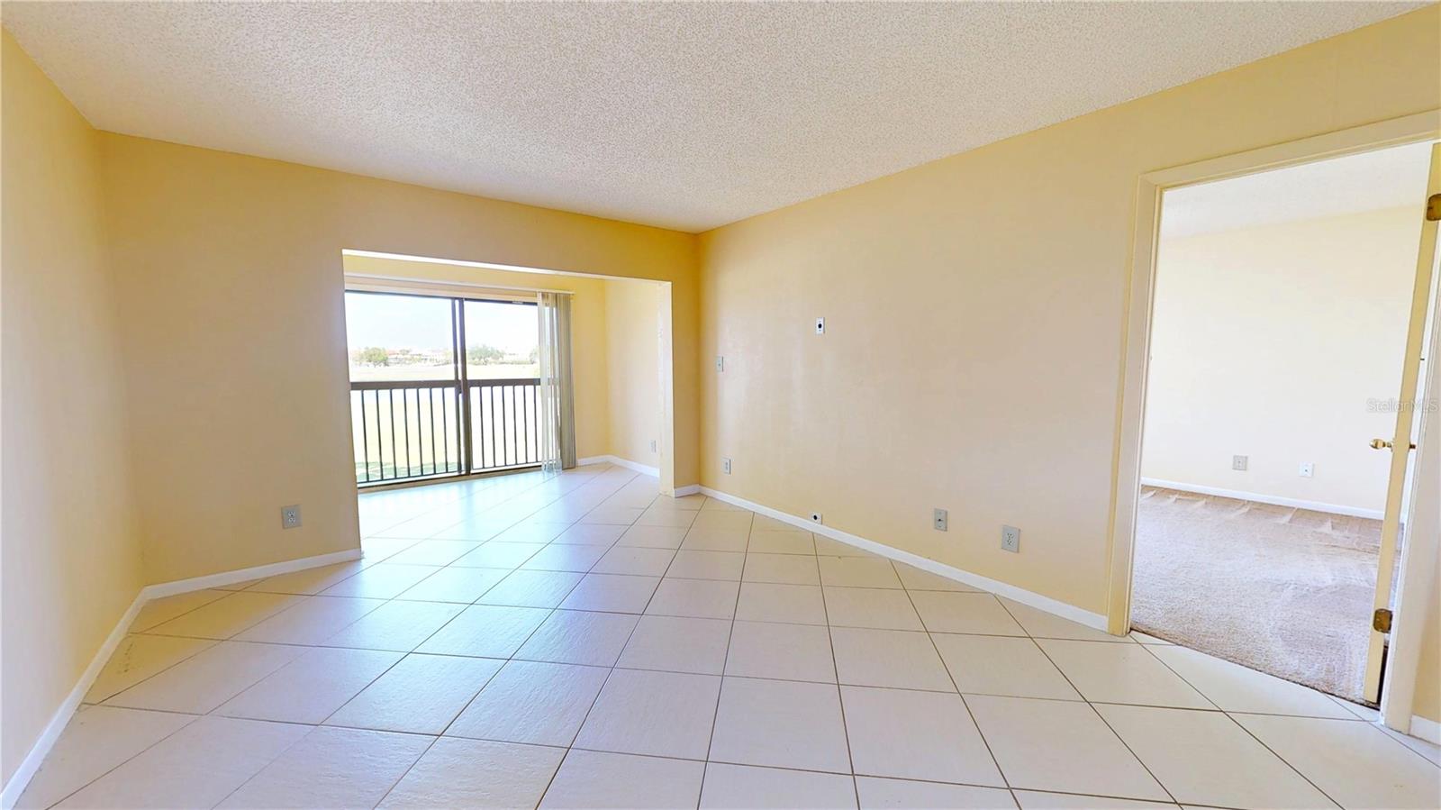 Living Room with Master Bedroom to the right