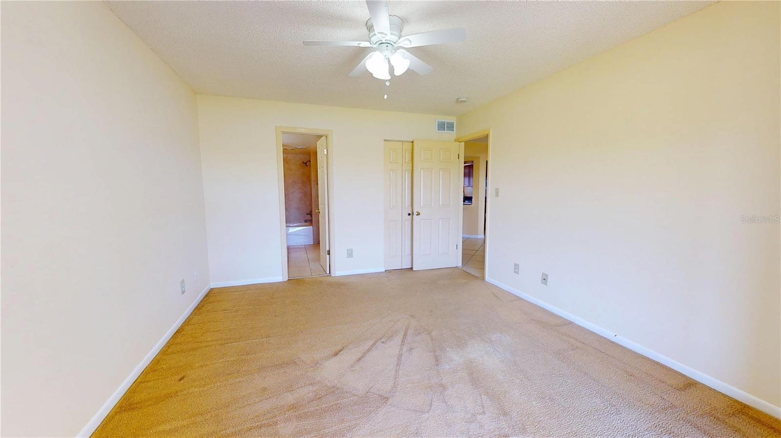 Master Bedroom looking at Ensuite Bathroom & Second Closet