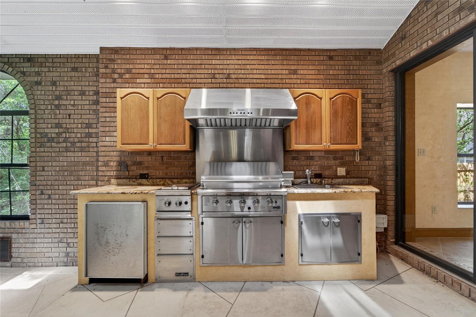 Outdoor Kitchen (indoor pool area)