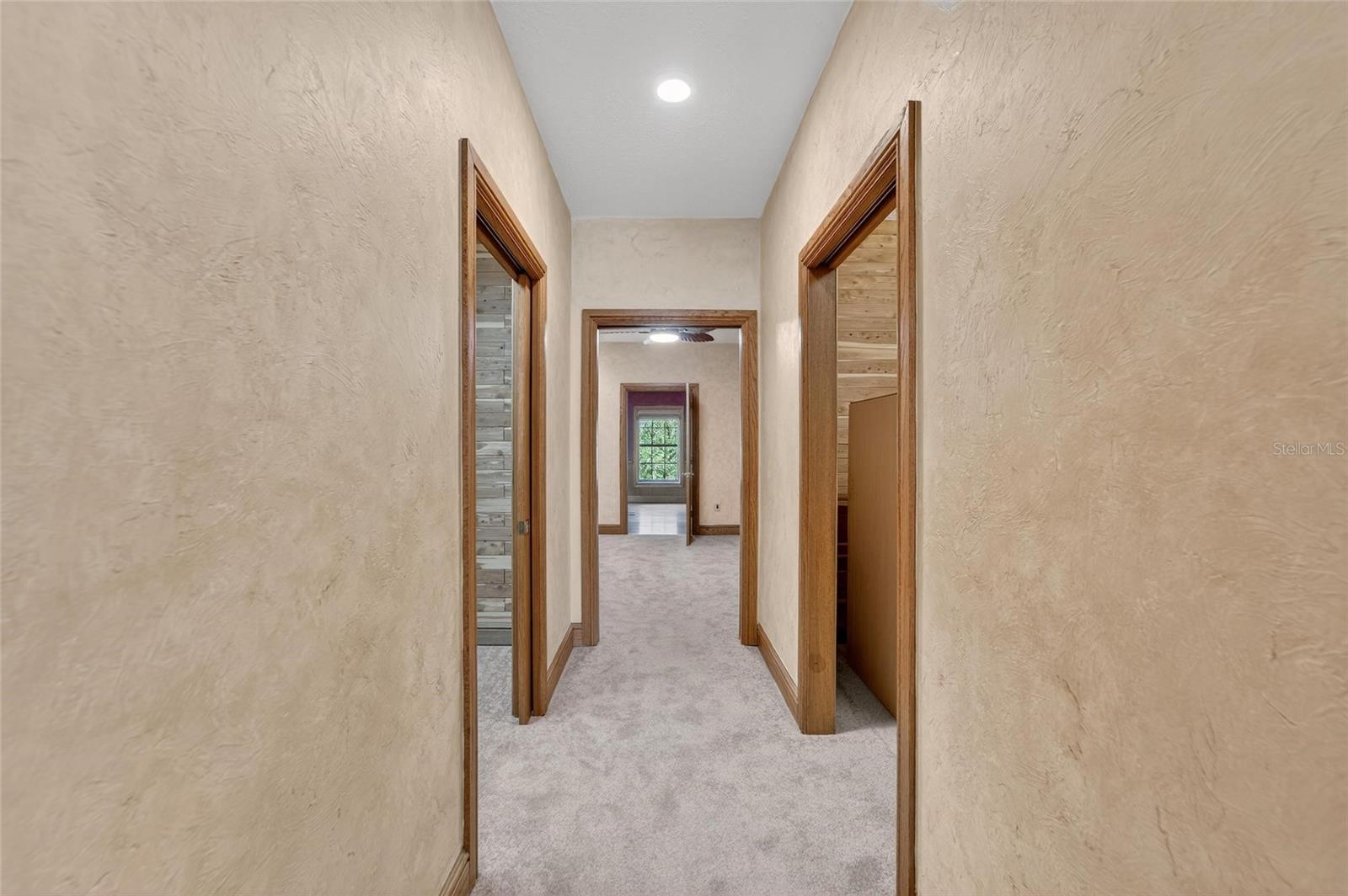 Primary Bedroom with Dual Cedar walk-in closets