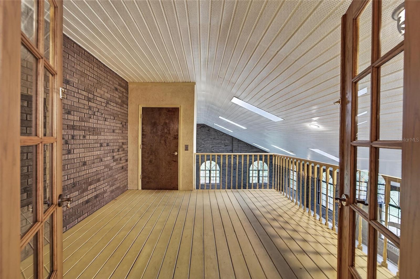 Elevator from Balcony of primary bedroom